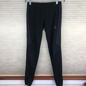 Adidas Three Stripe Black Climacool Track Pants with Side Zips Athleisure Gym